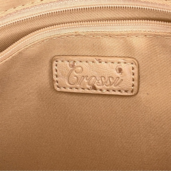 NWT GROSSI PASTEL PINK IVORY BOW PURSE NEW CONVERTIBLE HANDLE - Picture 8 of 10